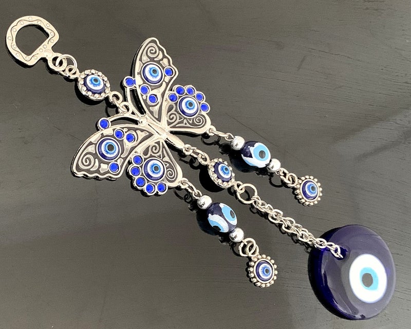 Betterdecor Turkish Blue Evil Eye with Butterfly Hanging Decoration Ornament -003 - Image 4